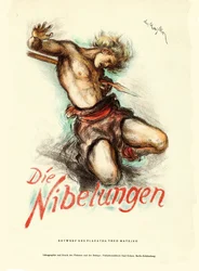 Filmplakat Die Nibelungen: Siegfried von Fritz Lang, 1924