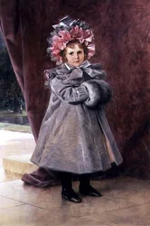La Promenade: Porträt von Miss Eliza Conkling aus New York