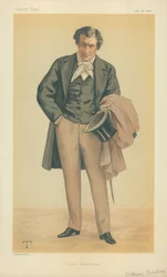 M. Victorien Sardou, Ficelle dramatique, 25. Dezember 1880, Vanity Fair Karikatur