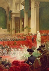 Zeremonie im Pantheon zur Feier des 100. Geburtstags von Victor Hugo (1802-85) am 26. Februar 1902