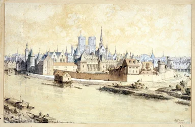 Der Palast und die Stadt im Jahr 1530 (Komposition retrospektiv)