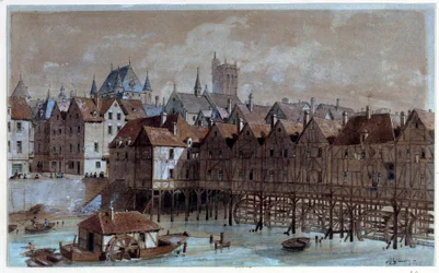 Ansicht der Meuniers-Brücke