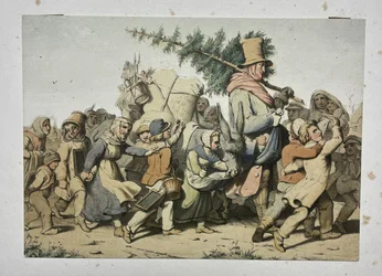 St. Nikolaus umgeben von Kindern