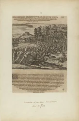Moli Hispanos Adgrediuntur, Praefe Ctum Eorum/Cedunt: Tandeum.... (aus dem Buch, Americae, Teil fünf)
