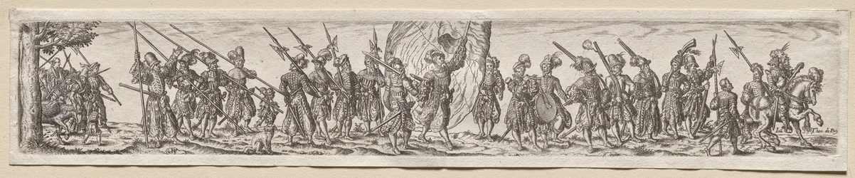 Soldaten auf dem Marsch