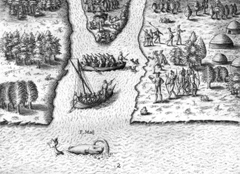 Die französischen Segel auf dem River May