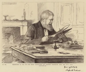 Berühmtheiten des Tages, der ehrenwerte Sir Stafford Northcote, Baronet, MP, DCL, GCB