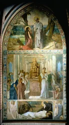 Geschichte der heiligen Maria die Ägypterin. Gemälde von Théodore Chassériau (1819-1856)