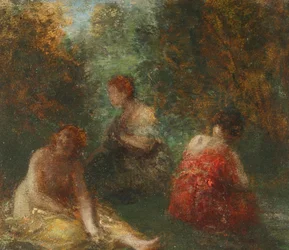 Die Badenden, ca. 1871-74