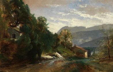 Gebirgslandschaft bei Voreppe, Dauphiné