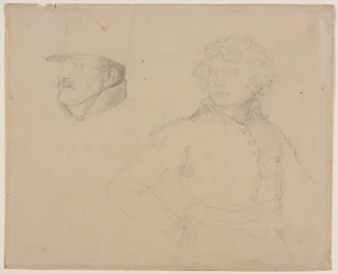 Studie von zwei Soldaten, 1818-1819