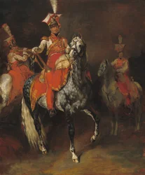 Berittene Trompeter der kaiserlichen Garde Napoleons, 1813-1814