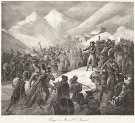 Überquerung des St. Bernhard-Passes durch Napoleons Armee