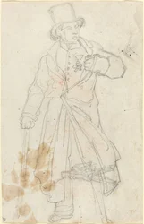 Studie für "Schweizer Wache im Louvre"