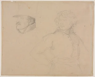 Studie von zwei Soldaten, 1818-1819