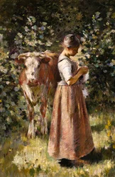 Die Kuhhirtin, ca. 1888