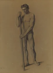 Studie der männlichen Figur, 1875
