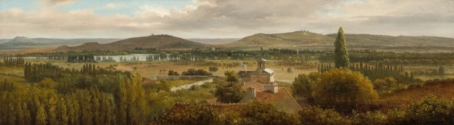 Panorama-Landschaft in der Nähe der Mosel