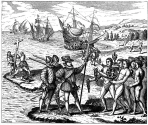 Christoph Kolumbus, genuesischer Entdecker, entdeckt Amerika, 12. Mai 1492