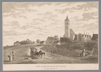 Ansicht des Dorfes De Waal auf Texel