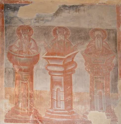 Heilige Simeon Stylites der Ältere, Simeon Stylites der Jüngere und Alypius der Stylit, 1378