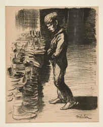 Über Stiefel, Titelblatt für La Feuille Nr. 5, 31. Dezember 1897
