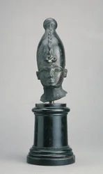 Kopf des Gottes Osiris (Bronze)