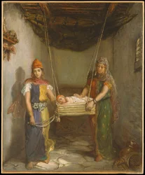 Szene im jüdischen Viertel von Constantine