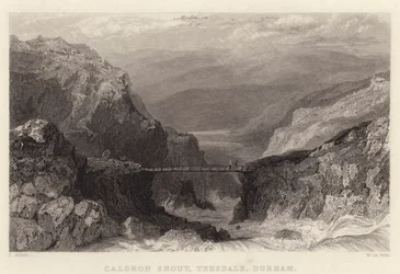 Caldron Snout, Teesdale, Durham (Gravur)