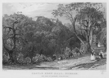Castle Eden Hall, Durham, der Sitz von Rowland Burdon (Stich)