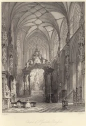 Kapelle der St. Gudula, Brüssel (Gravur)