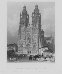 Außenansicht der Kathedrale St. Gatien, Tours