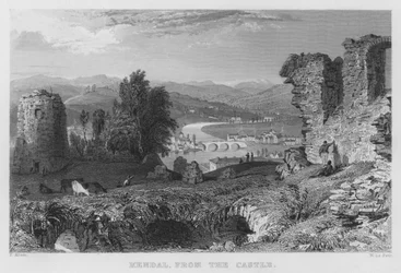 Kendal, vom Schloss (Stich)