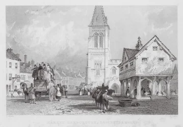 Market Harborough, Leicestershire (Gravur)