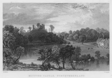Mitford Castle, Northumberland (Stich)