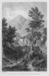 Skiddaw, von Applethwaite (Stich)