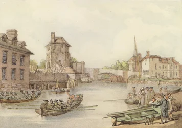 Nordansicht des Studienzimmers von Bruder Bacon in Oxford