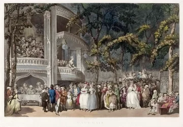 Vauxhall Gardens, London im 18. Jahrhundert
