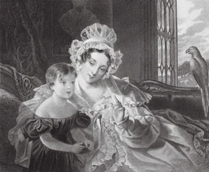 Nicht ganz aufmerksam (Gravur)