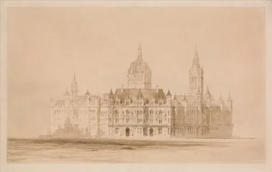 Wettbewerbsentwurf für das Rathaus von Manchester