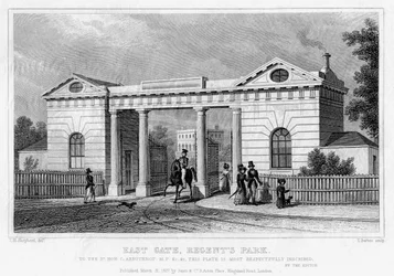 Osttor, Regents Park, London, 1827