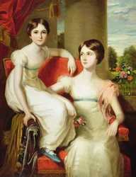 Porträt von Lady Caroline Augusta (gest. 1898) und Lady Henrietta (gest. 1860) Pelham-Clinton