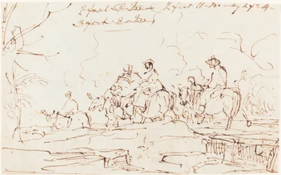 Figuren in einer Landschaft
