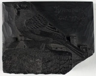 Holzstock für „Der Sperling“, aus A History of British Birds