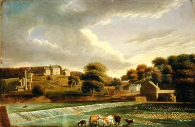 Mill Grove Farm, Perkioman Creek, Philadelphia, ca. 1820