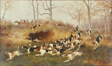 In voller Jagd, ca. 1880