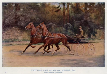 Trabendes Paar von Walter Winans, Esquire