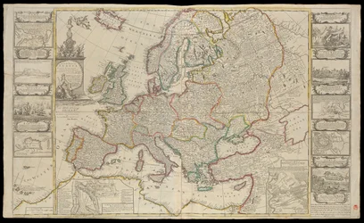 Neue Karte von Europa, um 1720