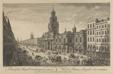 Ansicht der Royal Exchange London, 1751