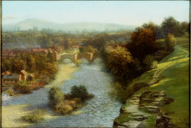 Eine Oktoberflut, Ludlow, Shropshire, 1930